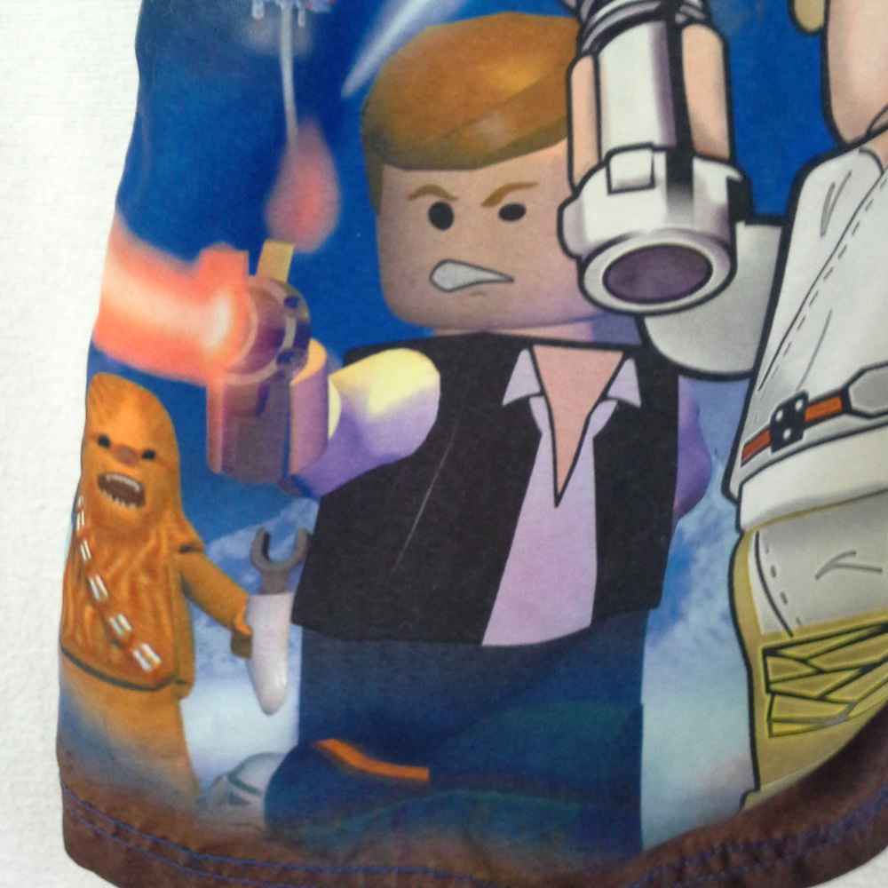 Star Wars Lego boys swim trunks Size 6 Blue - Picture 5 of 8
